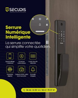 Serrure Numérique Intelligente – Sécurité Connectée & Contrôle à Distance | SECUDIS