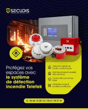 Système de Détection Incendie Teletek – Sécurité incendie professionnelle | SECUDIS
