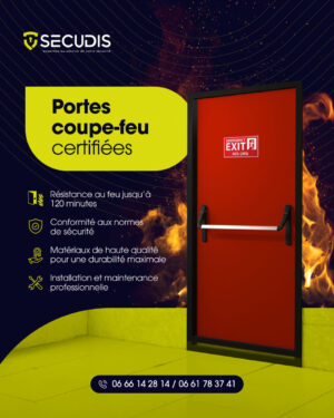 Portes Coupe-Feu Certifiées – Sécurité & Conformité Garantie | SECUDIS