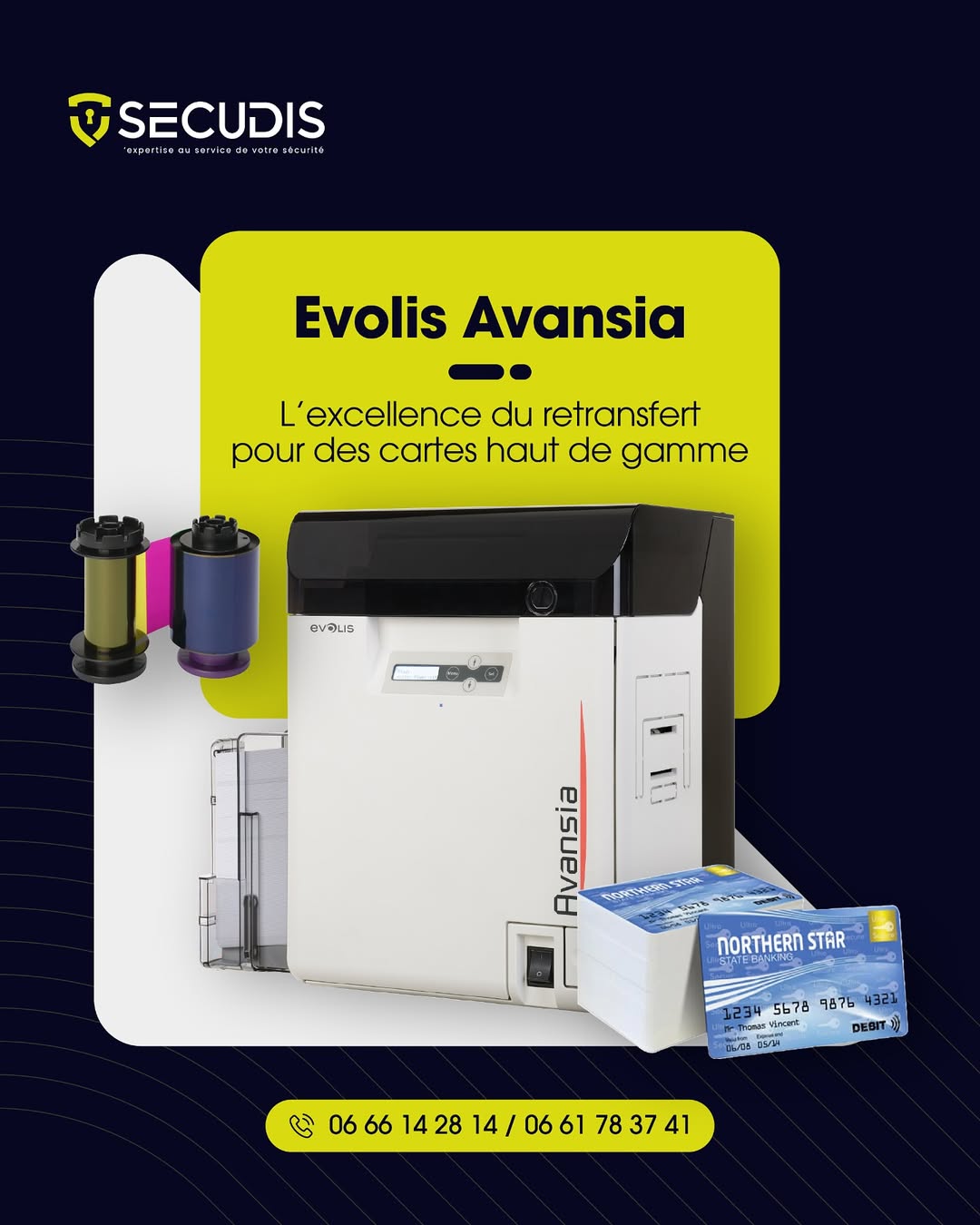 Evolis Avansia – Imprimante à Retransfert pour Cartes PVC Haut de Gamme | SECUDIS