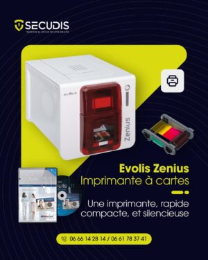 Evolis Zenius – Imprimante à Cartes PVC Compacte & Efficace | SECUDIS