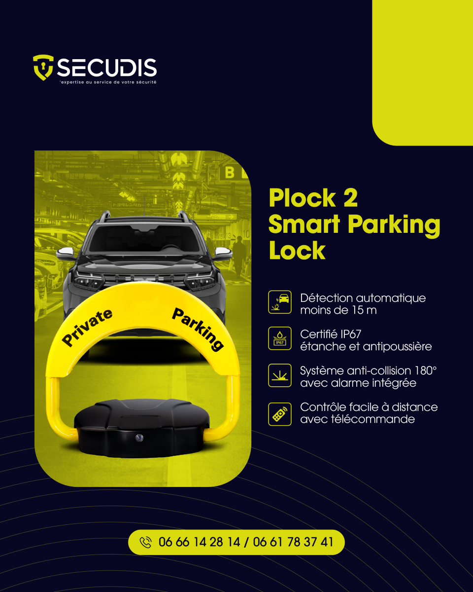 Plock 2 – Smart Parking Lock télécommandé | SECUDIS